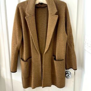 Crew unstructured sweater jacket  size M